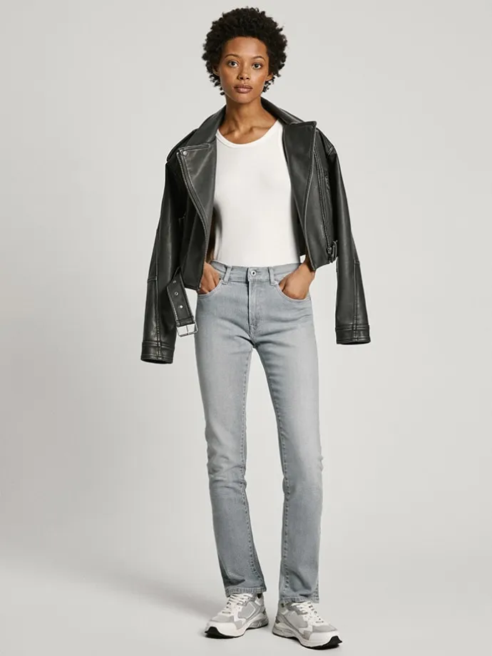 Jeans - Slim fit - in Hellgrau