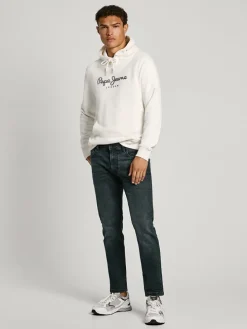 Jeans - Tapered fit - in Anthrazit
