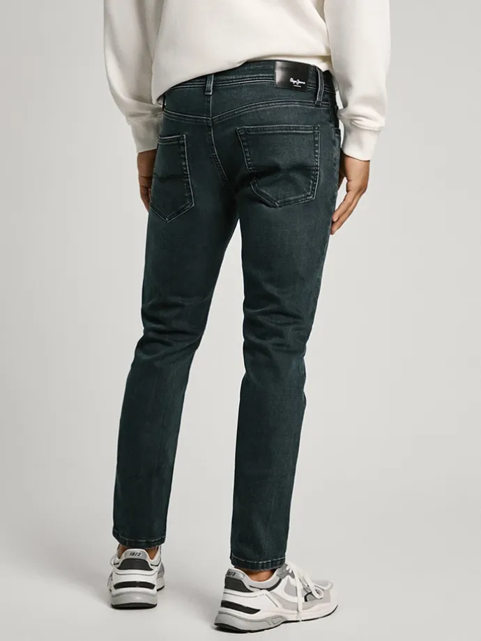 Jeans - Tapered fit - in Anthrazit