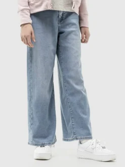 Jeans - Wide leg - in Hellblau