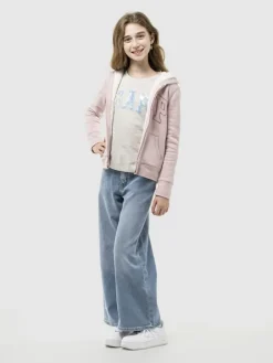Jeans - Wide leg - in Hellblau