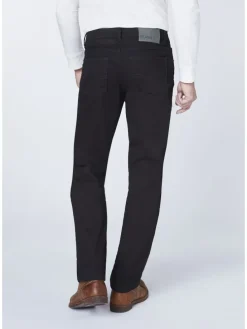 Jeans aus schwarzem Denim in Schwarz