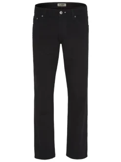 Jeans aus schwarzem Denim in Schwarz