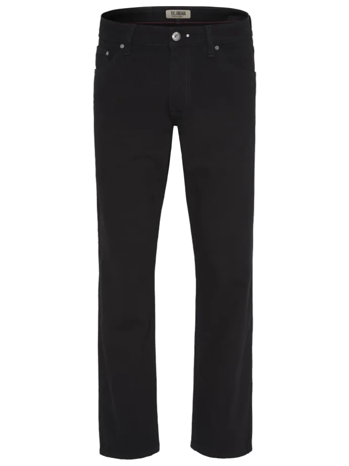 Jeans aus schwarzem Denim in Schwarz