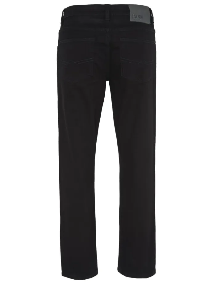 Jeans aus schwarzem Denim in Schwarz