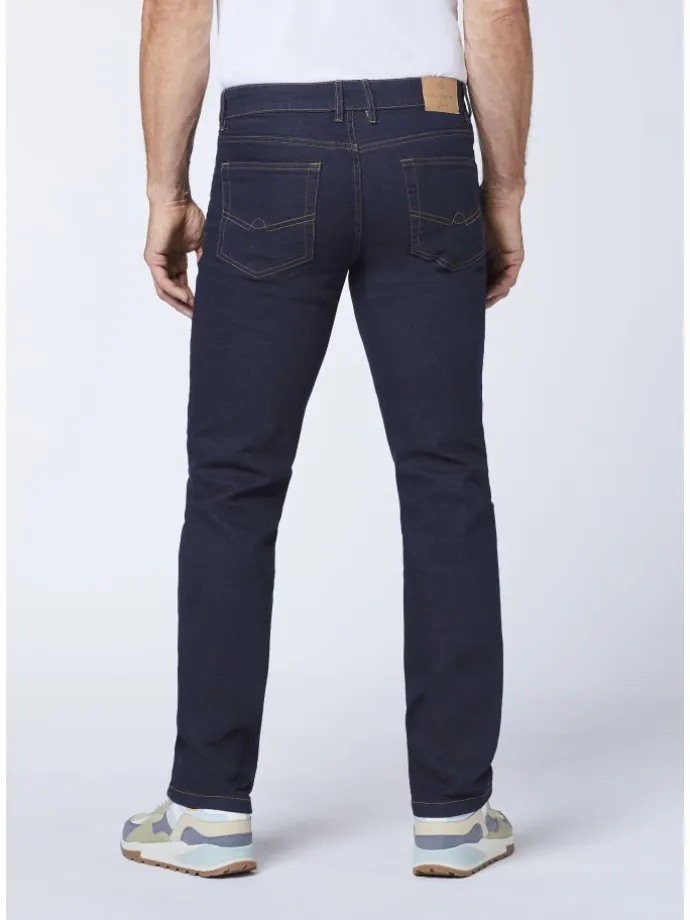 Jeans aus stretchigem Baumwollmix in Blau