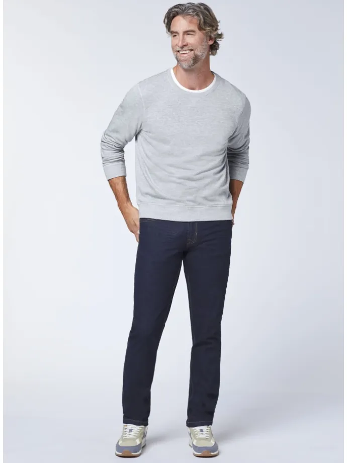 Jeans aus stretchigem Baumwollmix in Blau