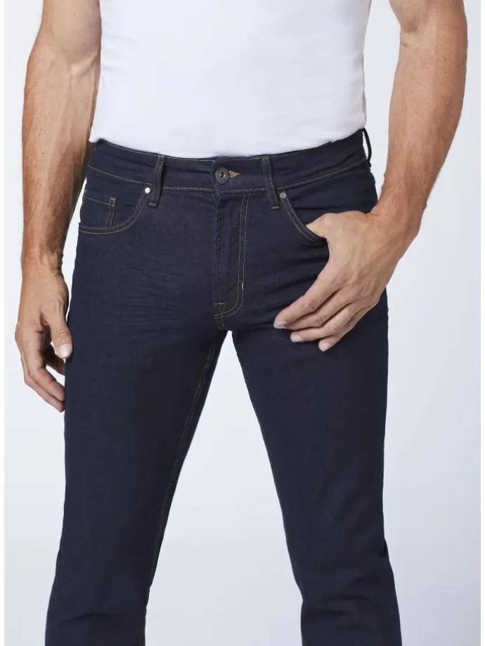 Jeans aus stretchigem Baumwollmix in Blau