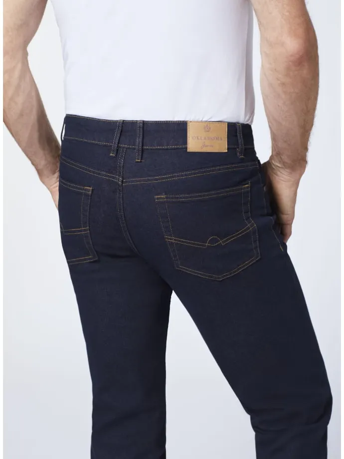 Jeans aus stretchigem Baumwollmix in Blau