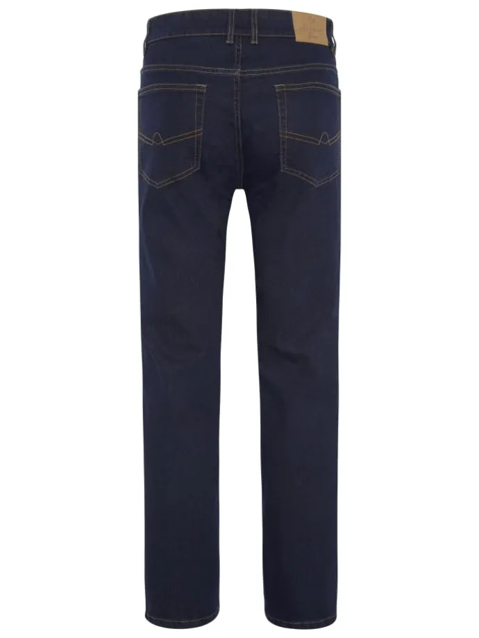 Jeans aus stretchigem Baumwollmix in Blau