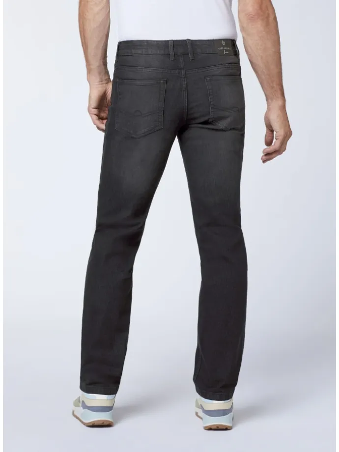 Jeans im 5-Pocket-Stil in Schwarz