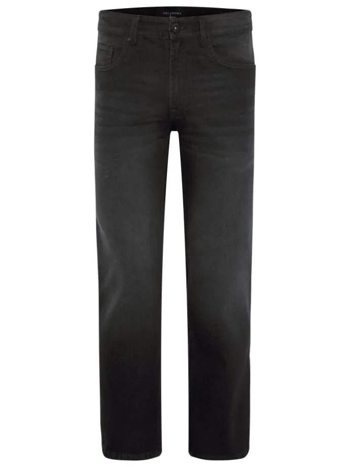 Jeans im 5-Pocket-Stil in Schwarz