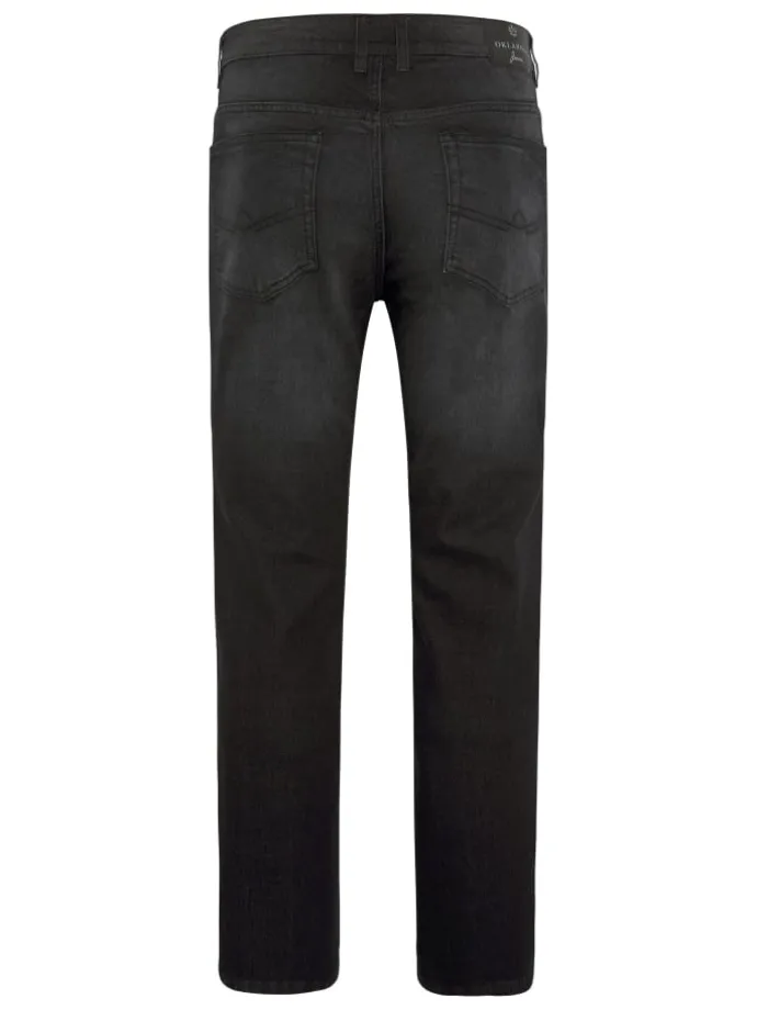Jeans im 5-Pocket-Stil in Schwarz