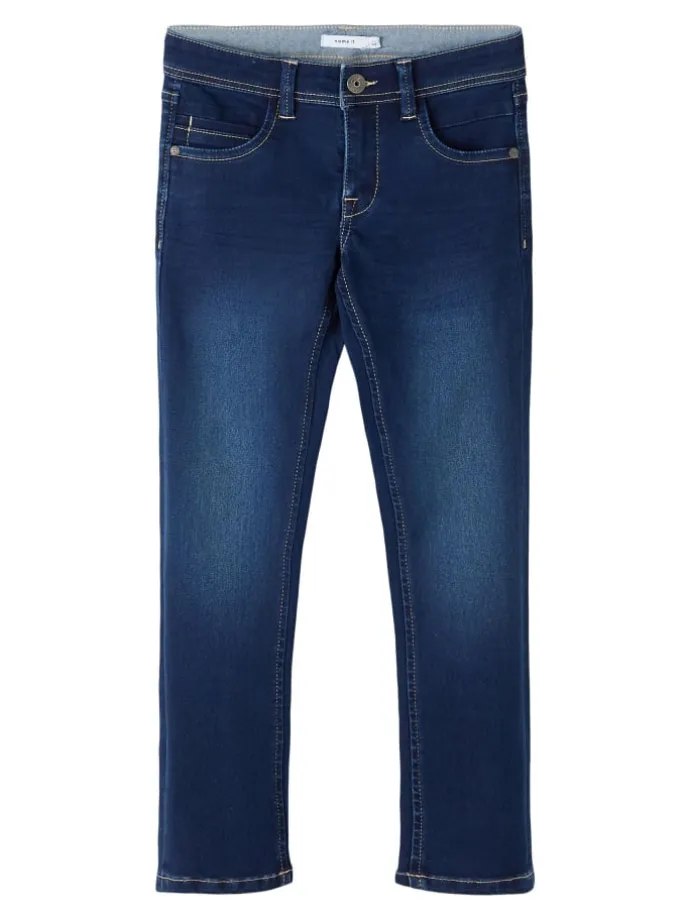 Jeans in Dark Blue Denim