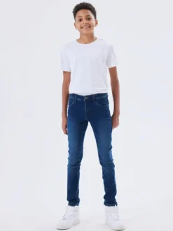 Jeans in Dark Blue Denim