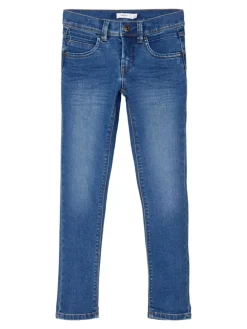 Jeans in Medium Blue Denim