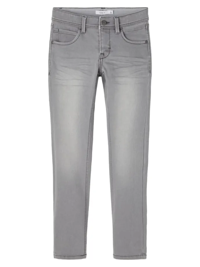 Jeans in Medium Grey Denim