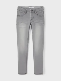 Jeans in Medium Grey Denim