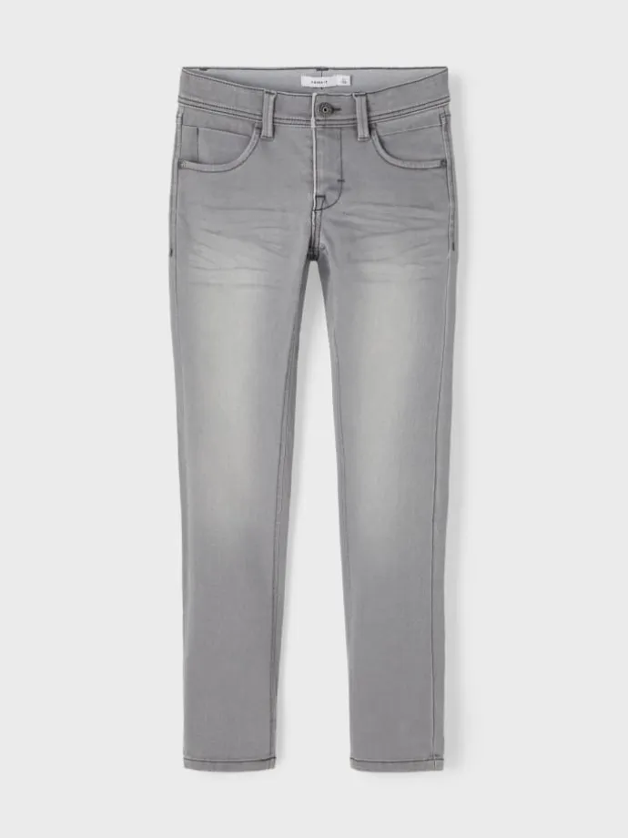 Jeans in Medium Grey Denim