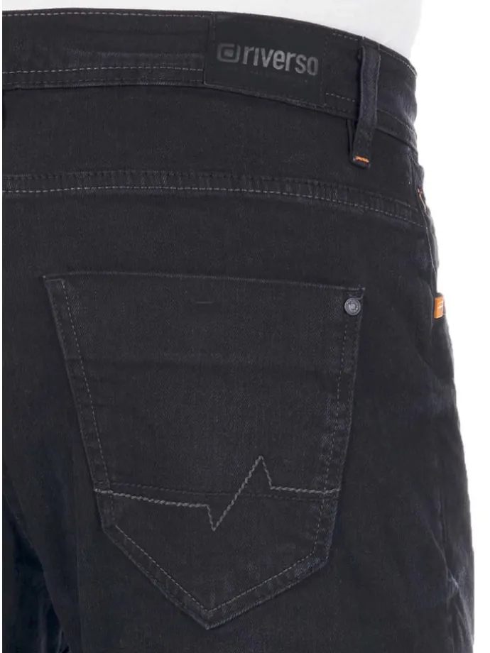 Jeans RIVToni tapered in Schwarz