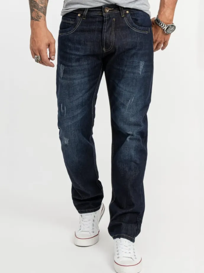 Jeans Straight Leg in Blau