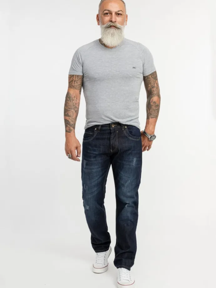 Jeans Straight Leg in Blau