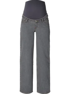 Jeans Weitem Bein Lemi in Grey Denim