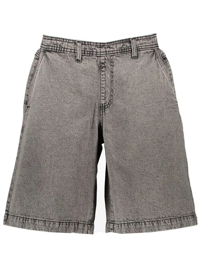 Jeans-Bermudas in Grau