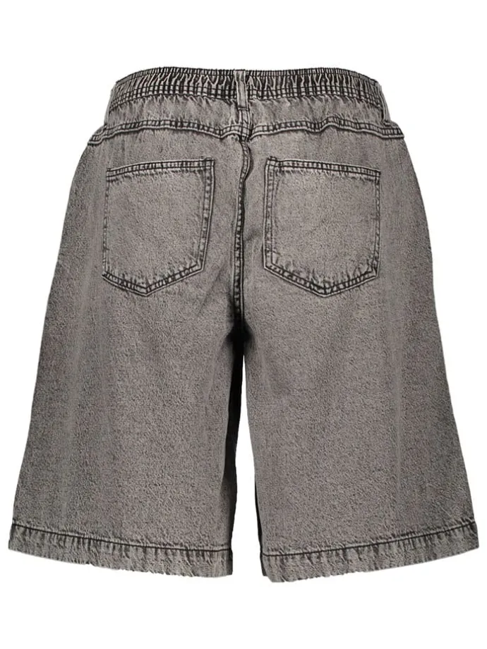 Jeans-Bermudas in Grau