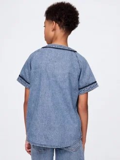 Jeanshemd in Blau
