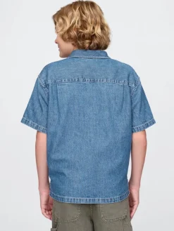 Jeanshemd in Blau