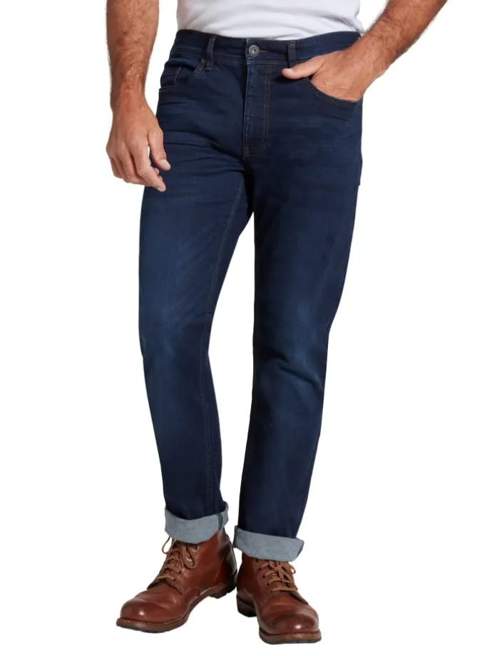 Jeanshose in dark blue denim