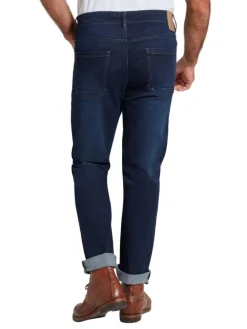 Jeanshose in dark blue denim