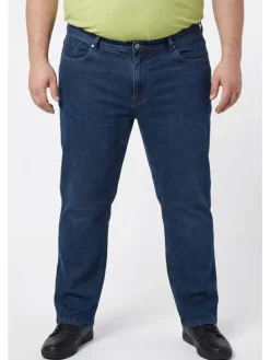 Jeanshose in dark blue denim