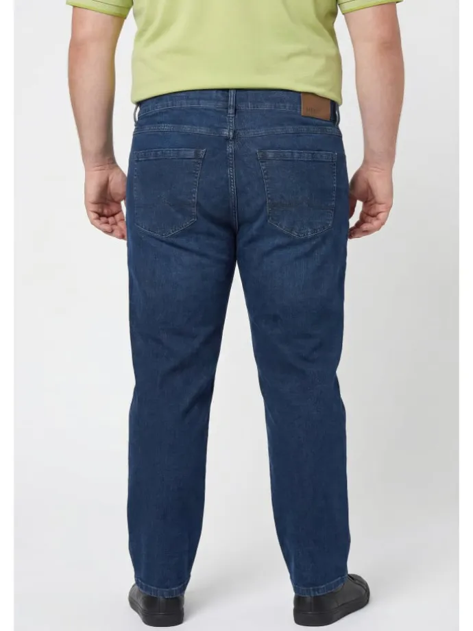 Jeanshose in dark blue denim