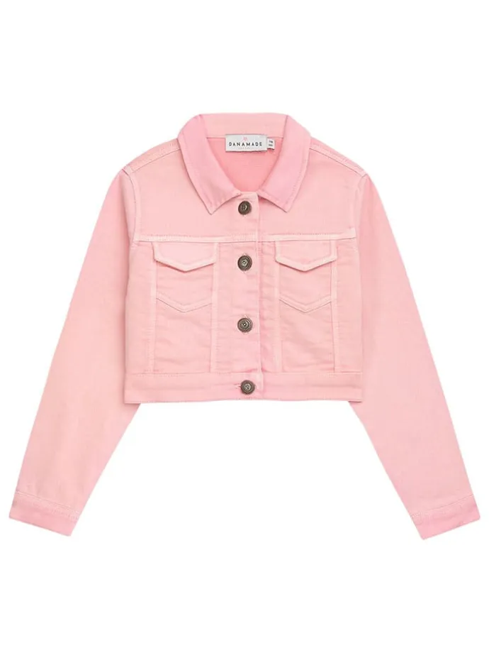 Jeansjacke in Rosa