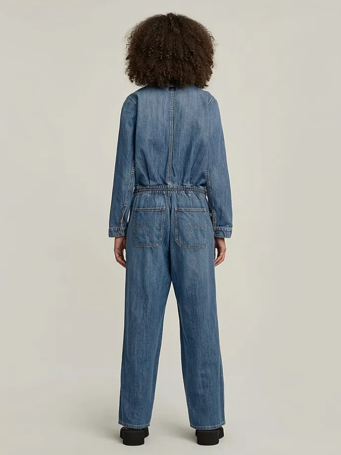 Jeans-Jumpsuit in Blau