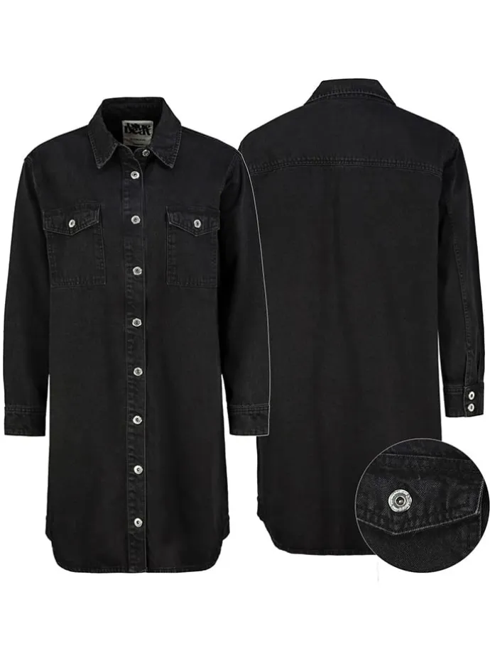 Jeanskleid in Schwarz