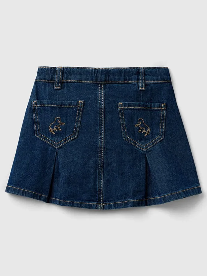 Jeans-Rock in Dunkelblau
