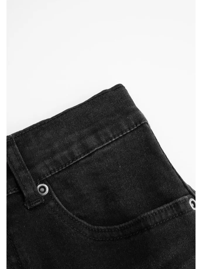 Jeansrock in Schwarz