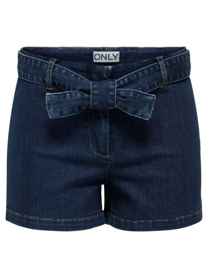 Jeans-Shorts in Dark Blue Denim