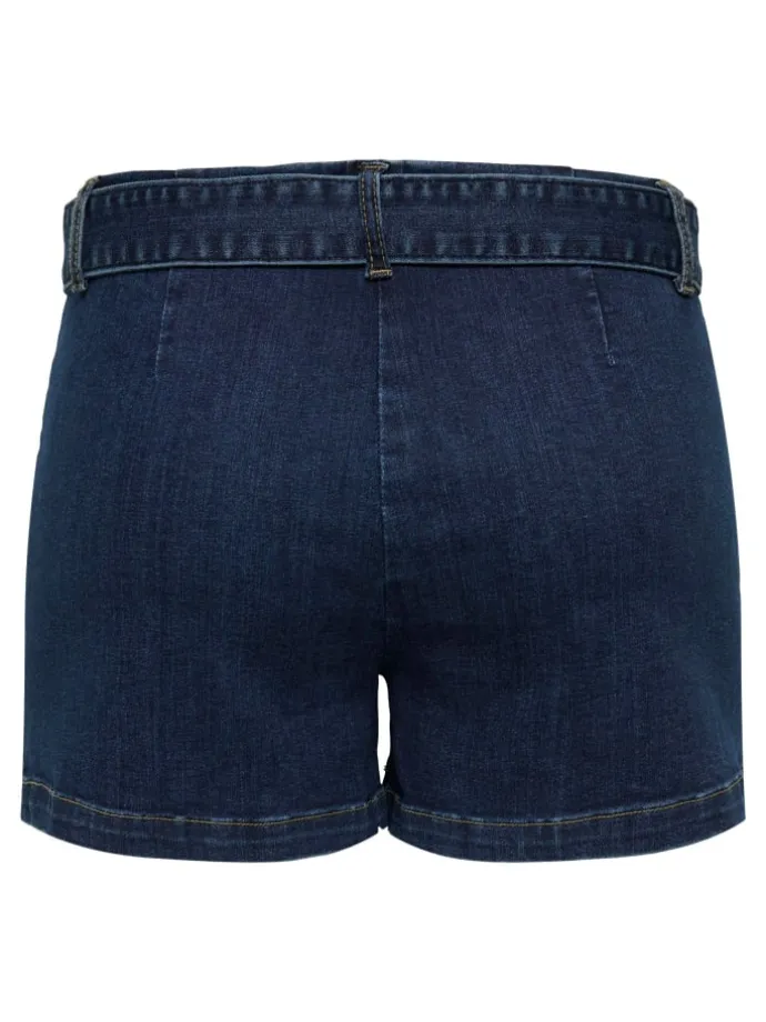 Jeans-Shorts in Dark Blue Denim