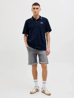Jeans-Shorts in Grau