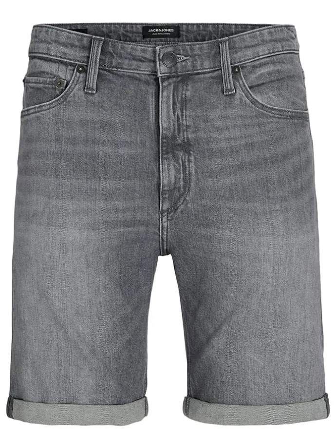 Jeans-Shorts in Grau