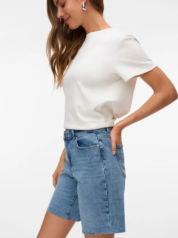 Jeans-Shorts in Hellblau