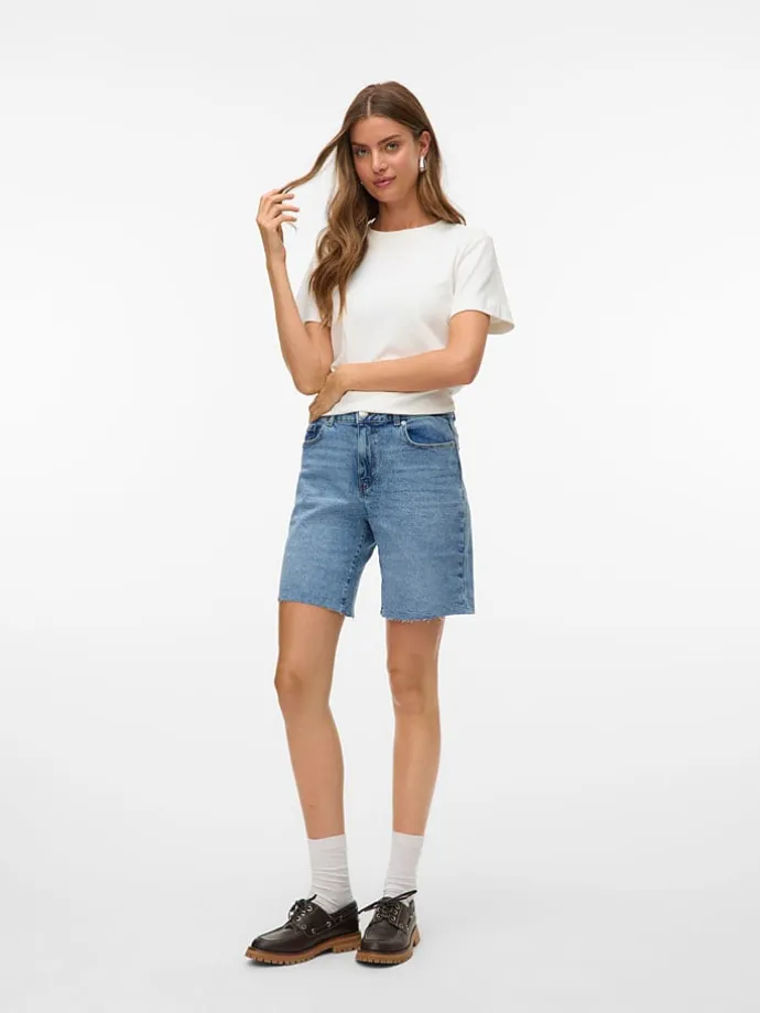 Jeans-Shorts in Hellblau
