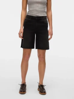 Jeans-Shorts in Schwarz