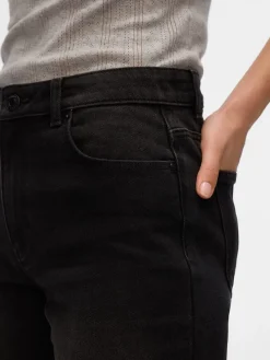 Jeans-Shorts in Schwarz