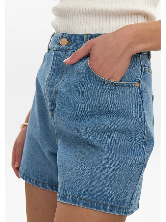 Jeans-Shorts "Nuvirginia" in Blau