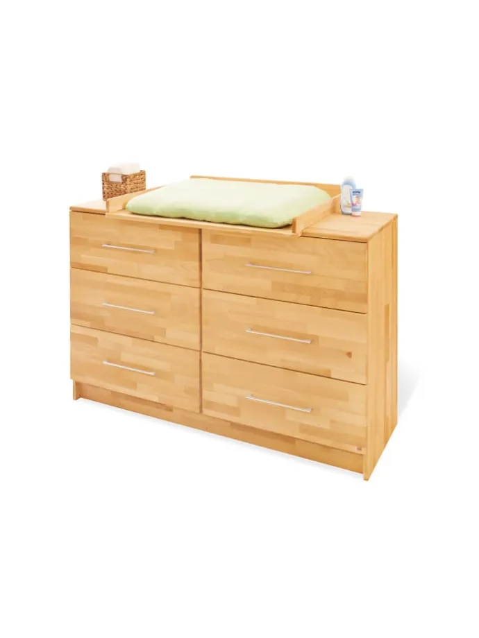 Jugendzimmer-Set Natura extrabreit groß mit Hochbett, 3-tlg.